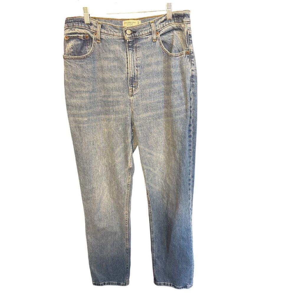 Abercrombie & Fitch 90s Straight Ultra High Rise Curve Love 14L (32)